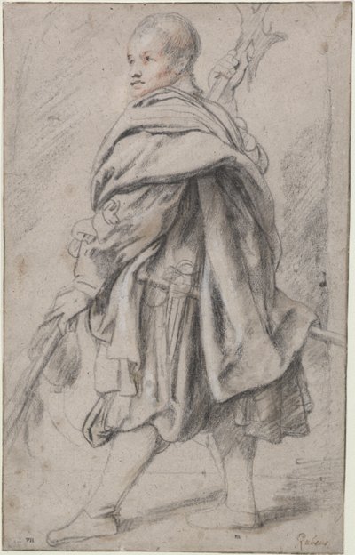 Study of Halberdier by Peter Paul Rubens